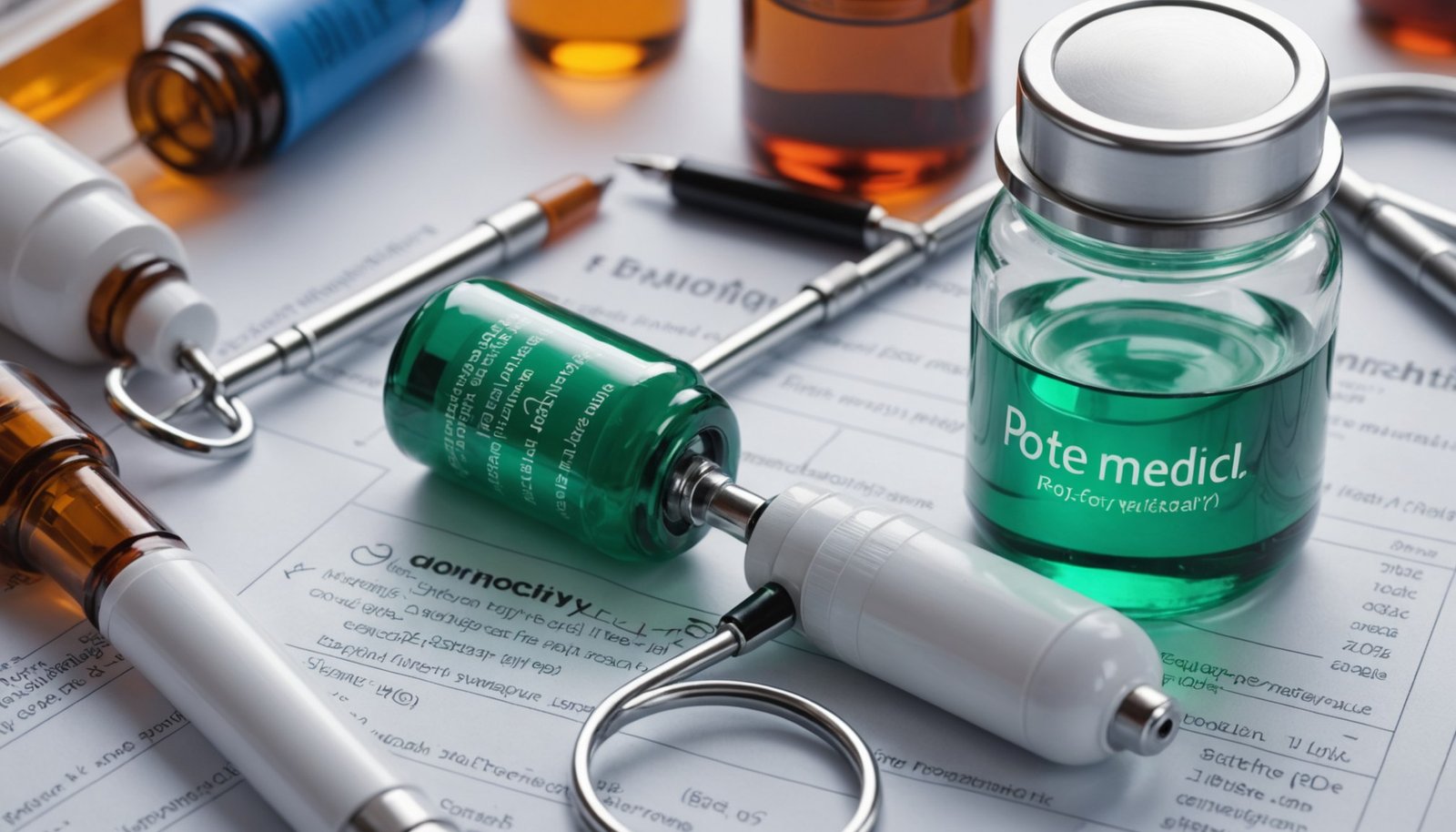Illustration of medical consultation discussing potency enhancers and male sexual health